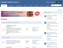 Tablet Screenshot of forum.gadgetfactory.net